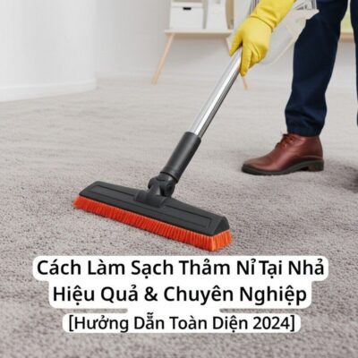 Cách Làm Sạch Thảm Nỉ Tại Nhà Hiệu Quả & Chuyên Nghiệp [Hướng Dẫn Toàn Diện 2024]