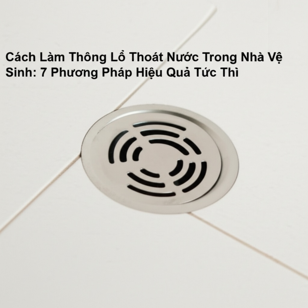 Hình minh họa cho bài viết: Cách Làm Thông Lổ Thoát Nước Trong Nhà Vệ Sinh: 7 Phương Pháp Hiệu Quả Tức Thì