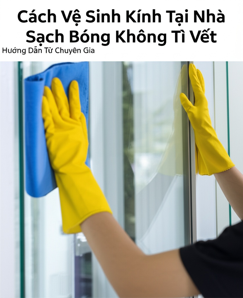 Hình minh họa cho bài viết: Cách Vệ Sinh Kính Tại Nhà Sạch Bóng Không Tì Vết: Hướng Dẫn Từ Chuyên Gia