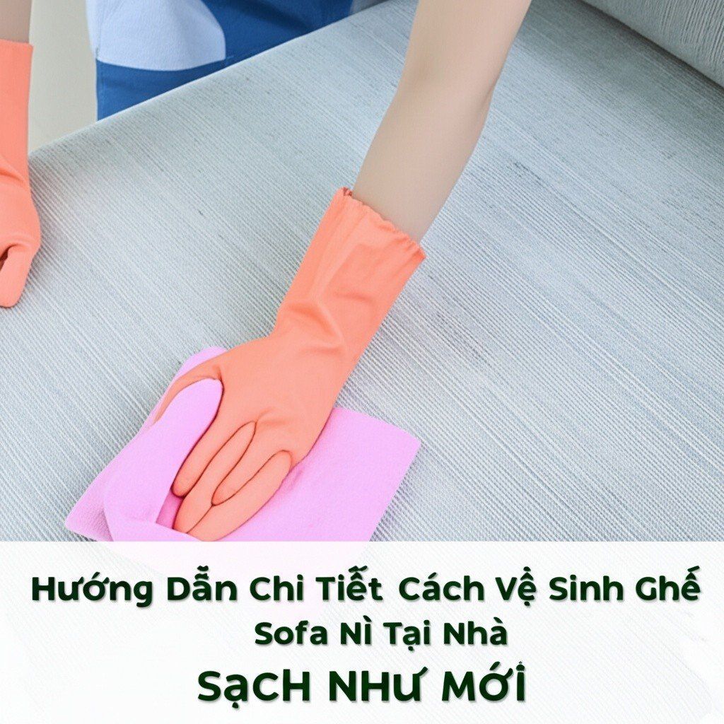 Hình minh họa cho bài viết: Hướng Dẫn Chi Tiết Cách Vệ Sinh Ghế Sofa Nỉ Tại Nhà Sạch Như Mới